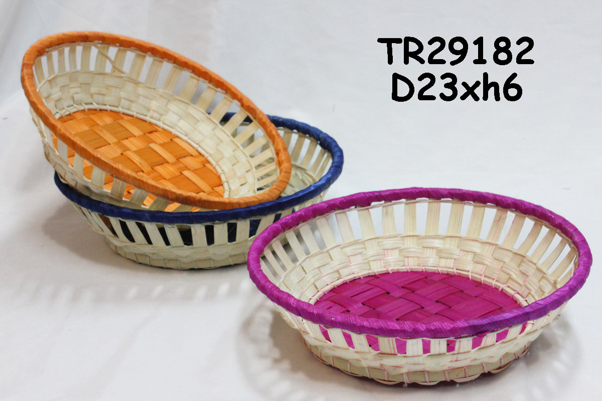 Bamboo bread basket SKU TR29182