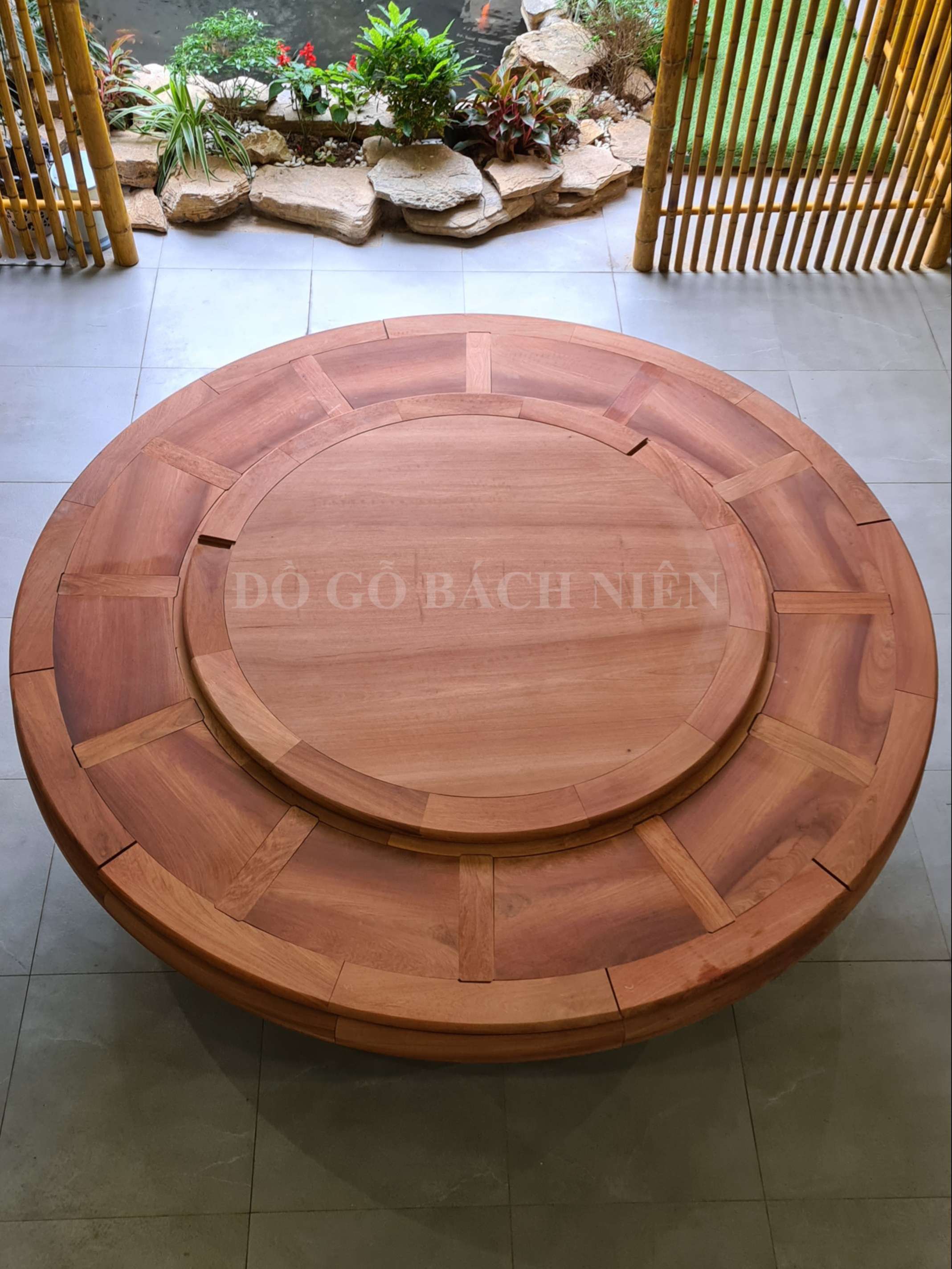 Bộ bàn ăn tròn Á Đông 0501
