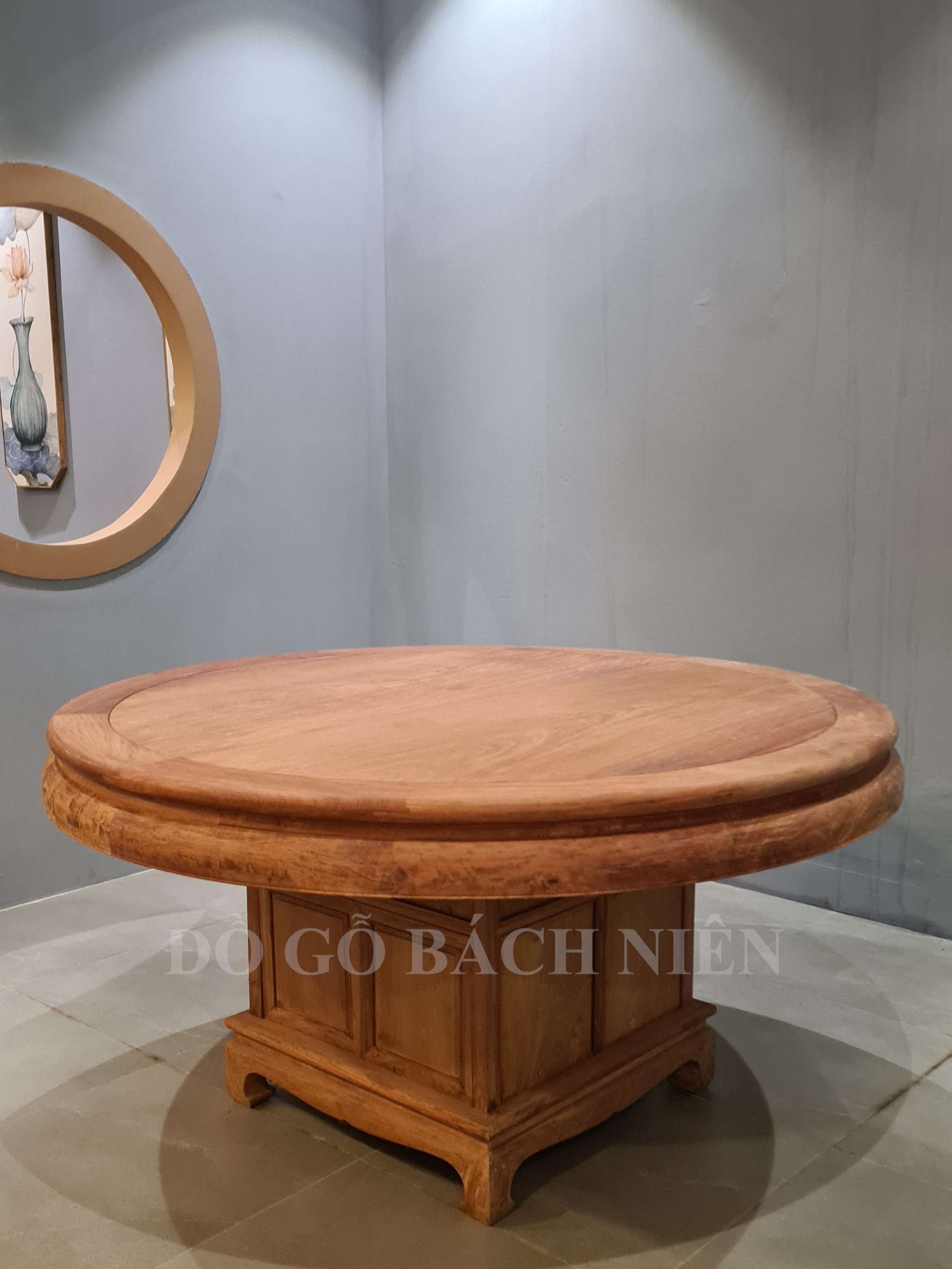 Bộ bàn ăn tròn Á Đông BA23