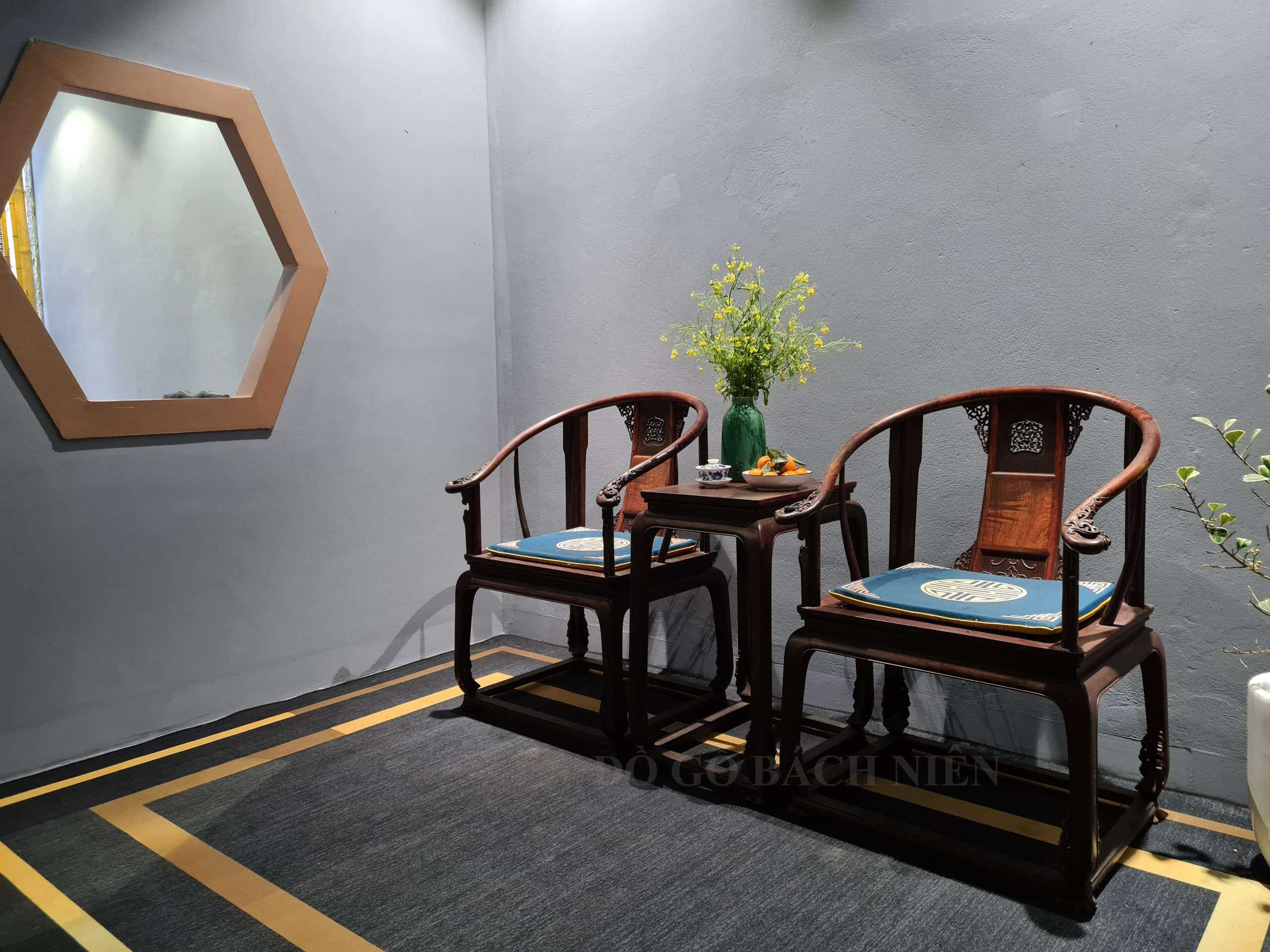 Bộ cặp ba minh đế trắc 01