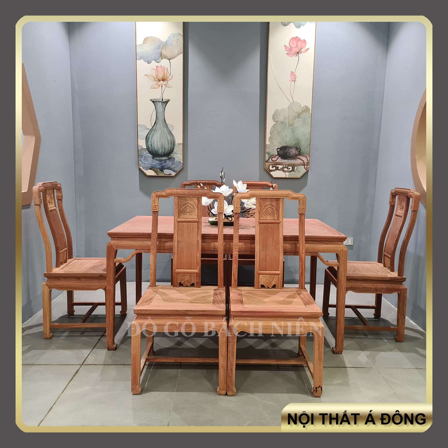 Bộ bàn ăn CN Á Đông CN12