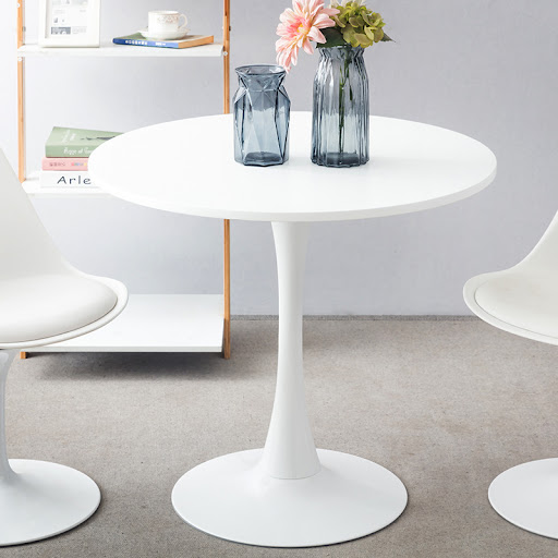 BÀN TULIP MẶT GỖ MDF CHÂN SẮT - BCF01