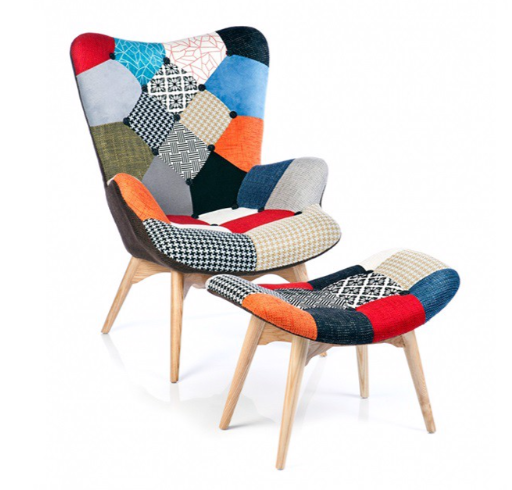 GHẾ THƯ GIÃN EAMES KÈM ĐÔN - GTG07