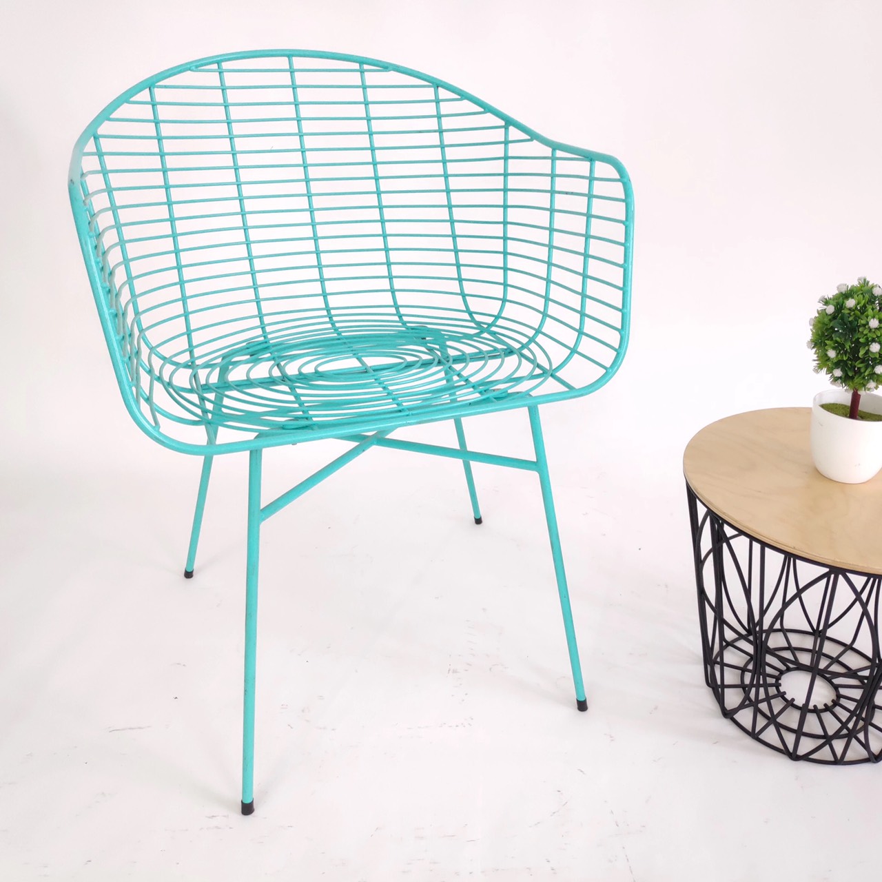 GHẾ CAFE SẮT SƠN TĨNH ĐIỆN