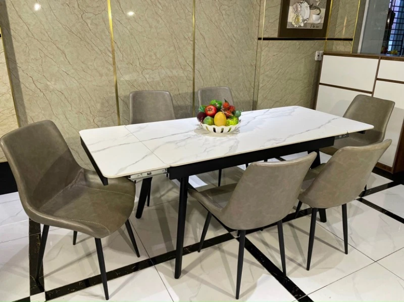 BÀN ĂN THÔNG MINH MẶT ĐÁ CERAMIC KÉO DÀI - BAMD106