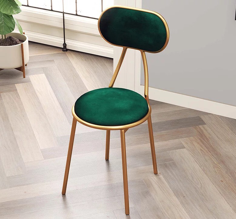 GHẾ BỌC NHUNG MẠ VÀNG