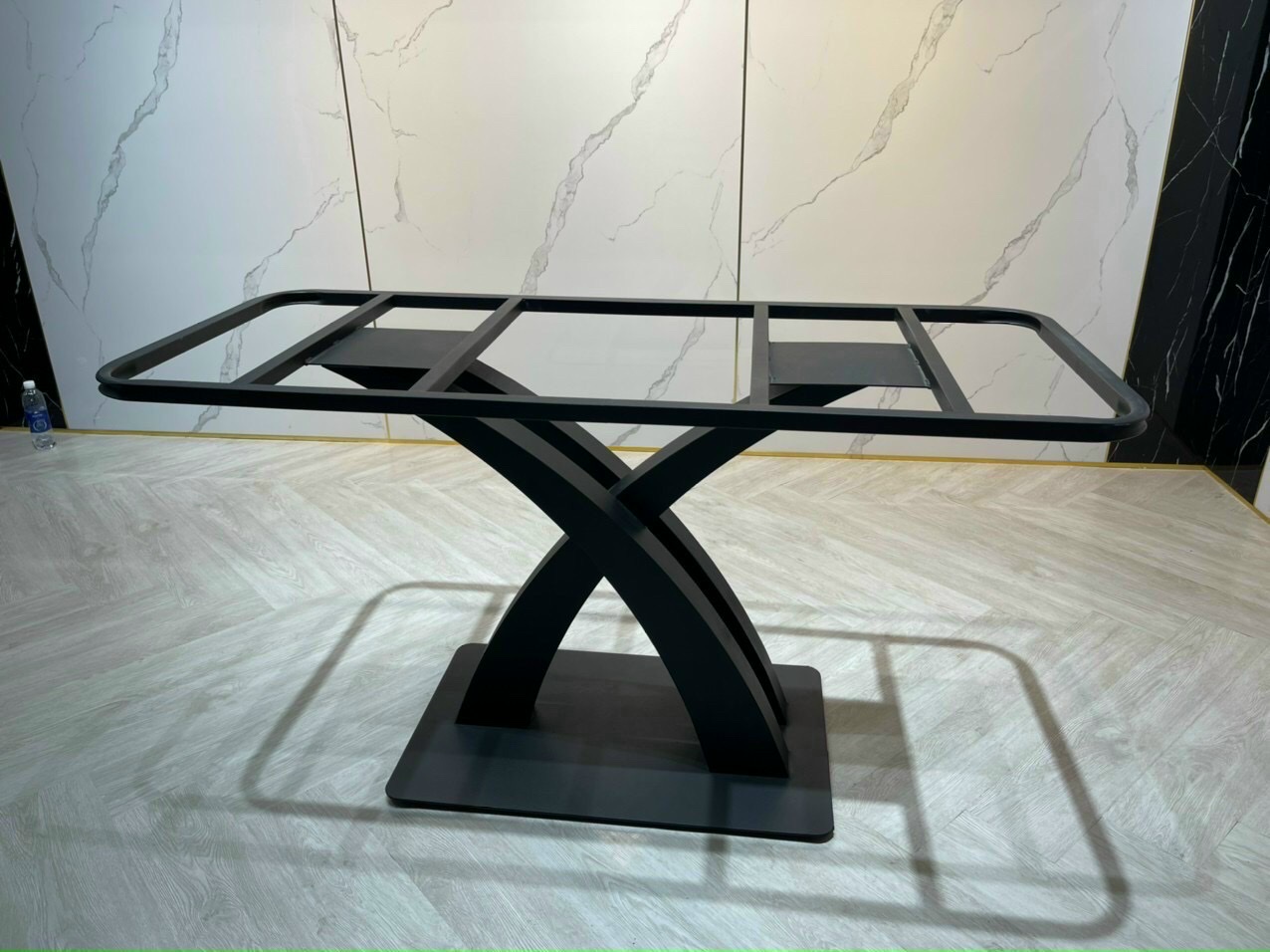 CHÂN BÀN ĂN CHỮ X SẮT SƠN TĨNH ĐIỆN