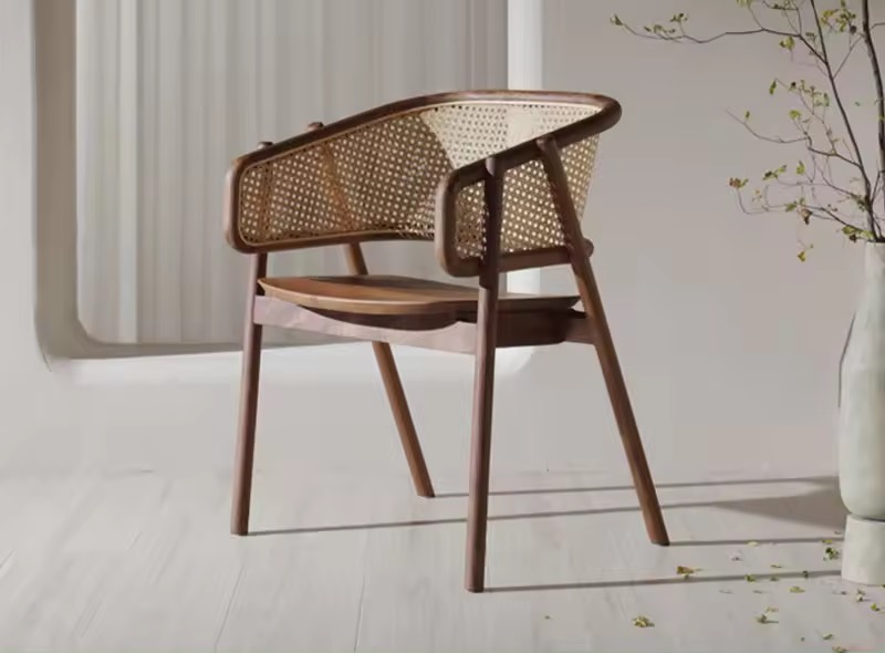 Ghế Gỗ Đan Mây GDM2