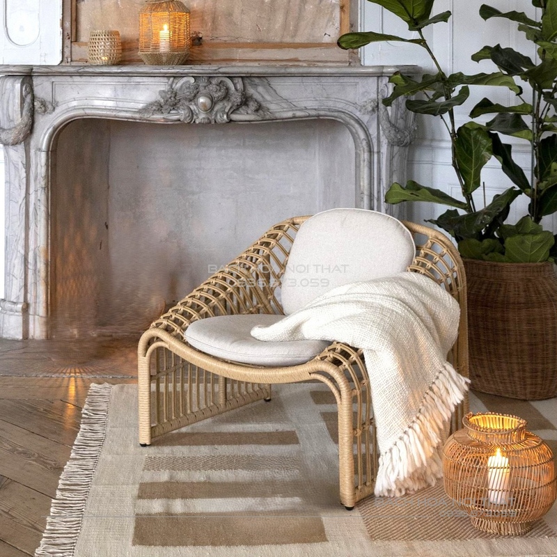 Ghế Sofa Ngoài Trời Khung Sắt GD12