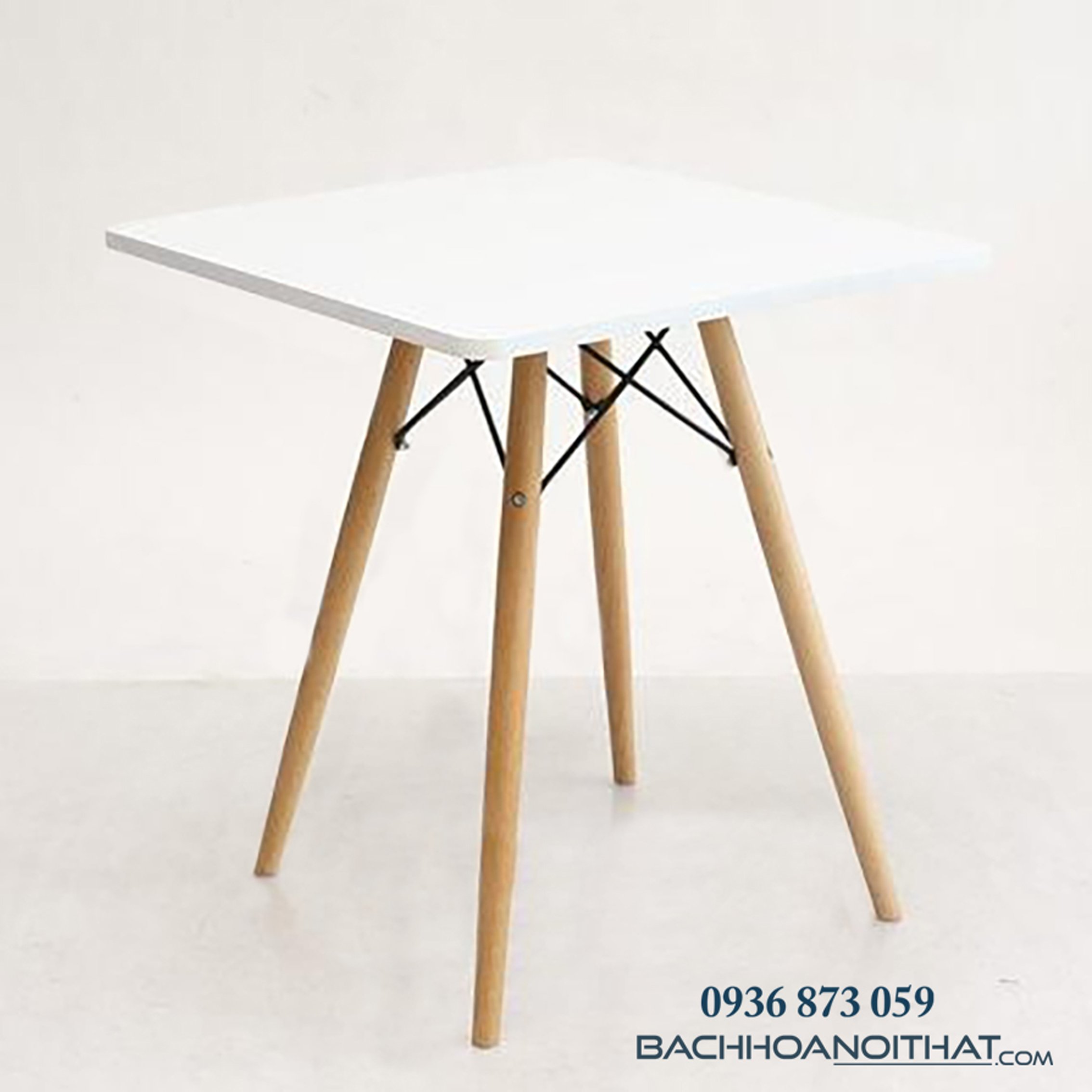 BÀN CAFE VUÔNG MẶT GỖ MDF - BCF20