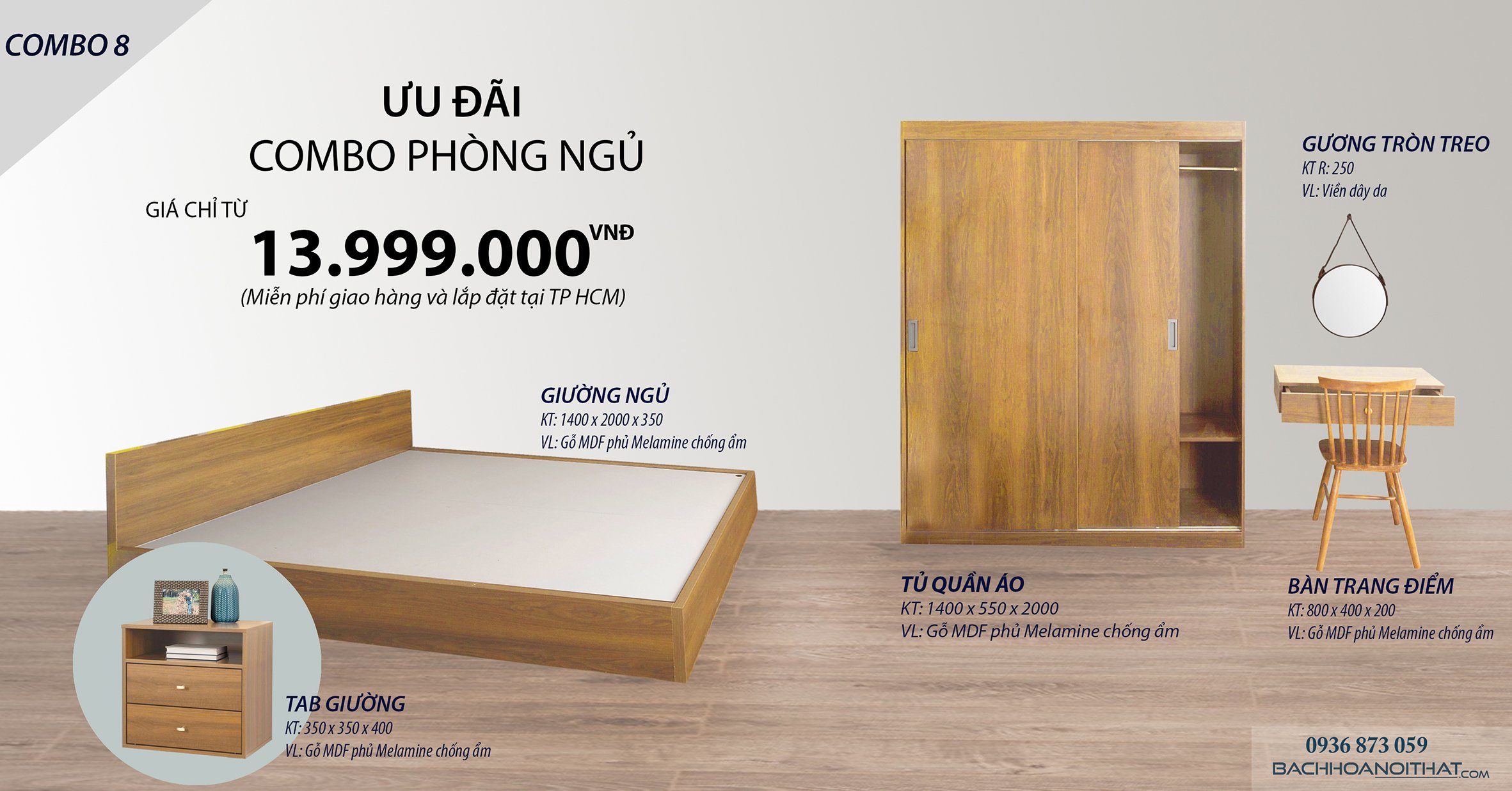 COMBO PHÒNG NGỦ - PN07