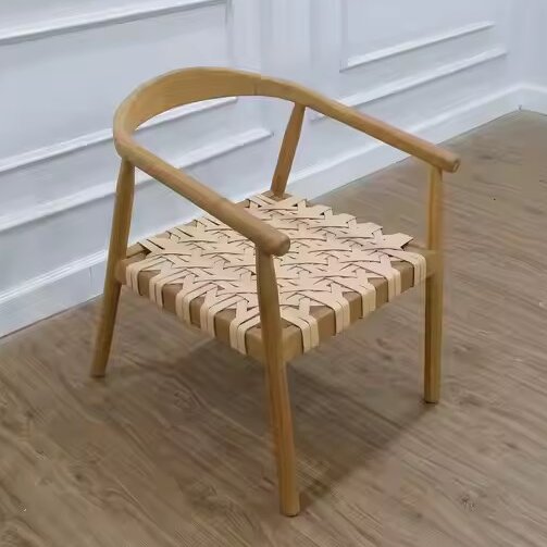 Ghế Đan Dây Dù Khung Gỗ - GDD12