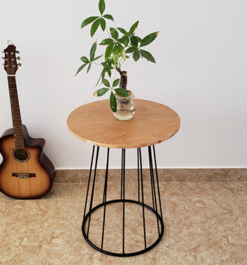 BÀN CAFE QUEEN MẶT GỖ TRÒN - BCF42