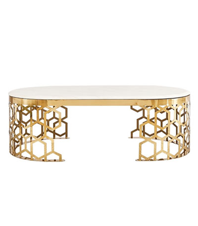 BÀN TRÀ ELIP CHÂN MẠ VÀNG CNC - BT98