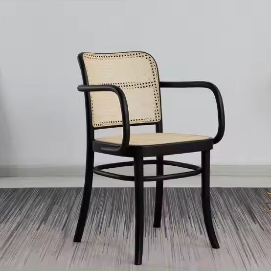 Ghế Cafe Đan Mây Tay Cong - GDM31