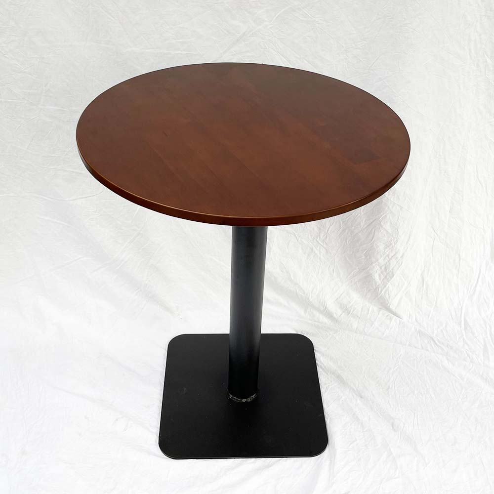 BÀN CAFE CHÂN SẮT VUÔNG MẶT GỖ - BCF45