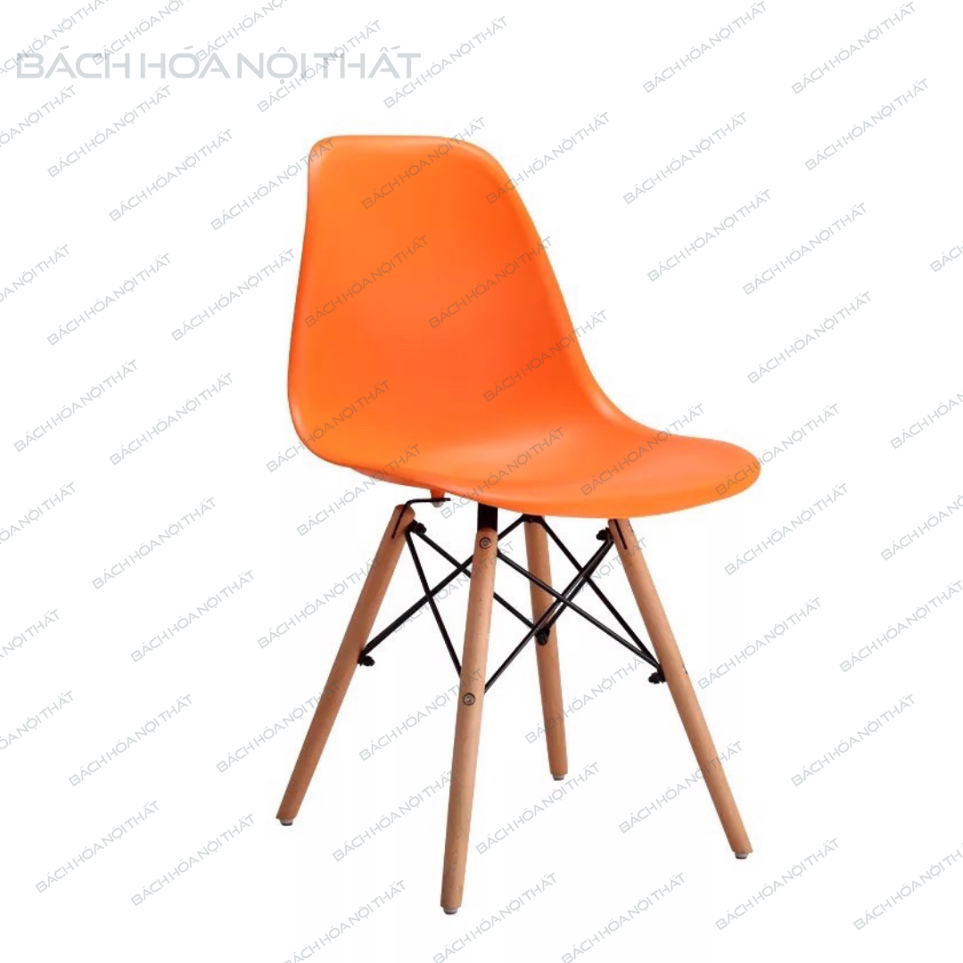 GHẾ EAMES MẶT NHỰA CHÂN GỖ