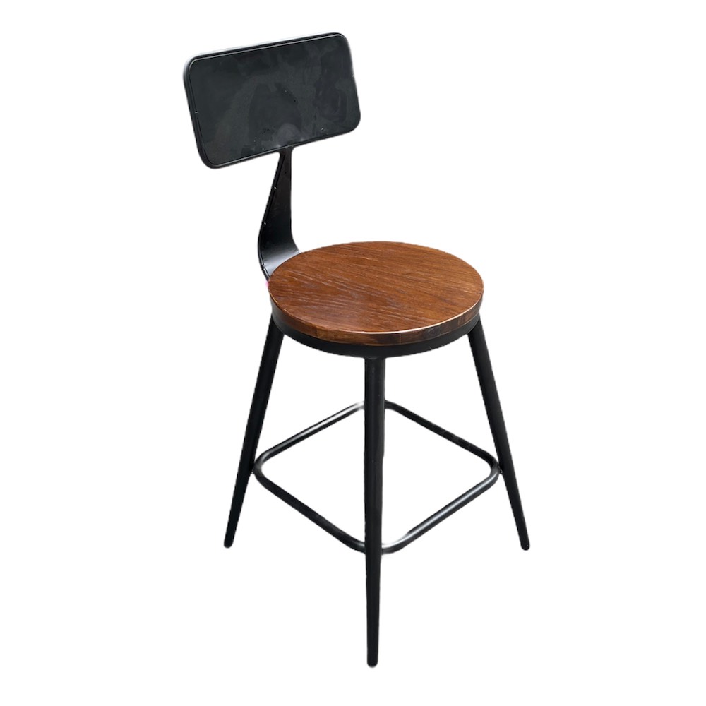 GHẾ CAFE SẮT MẶT GỖ