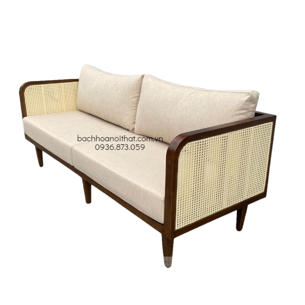 GHẾ SOFA SELENA MÂY GỖ ASH ĐÔI - SFG55