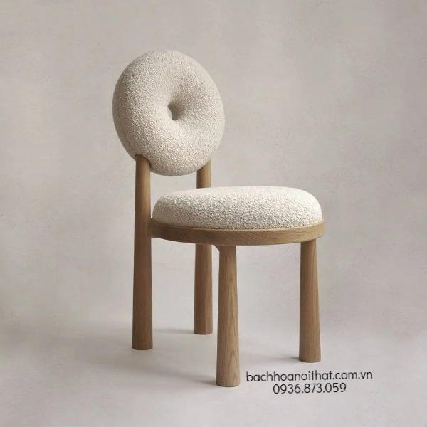 GHẾ ĂN DONUT GỖ ASH - GAG85