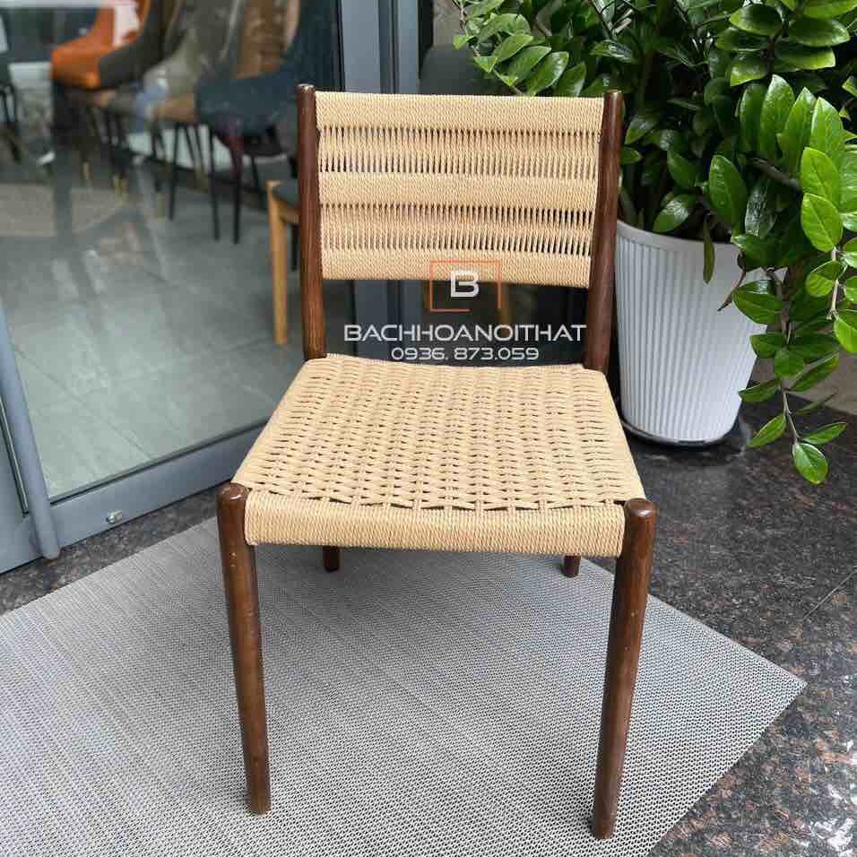 Ghế Gỗ Đan Dây Nolan - GDD19