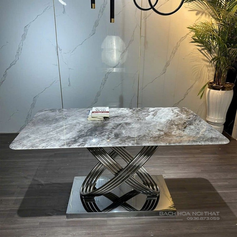 Chân Bàn Ăn Inox Cao Cấp Chữ X - K221