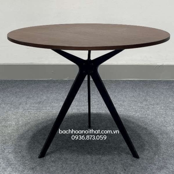 BÀN TRÀ SOFA CHÂN SẮT MẶT GỖ - BTG25