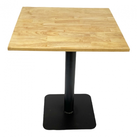 BÀN CAFE CHÂN ĐẾ VUÔNG MẶT GỖ - BCF12