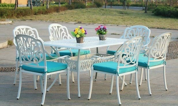 BỘ BÀN GHẾ SÂN VƯỜN 6 GHẾ