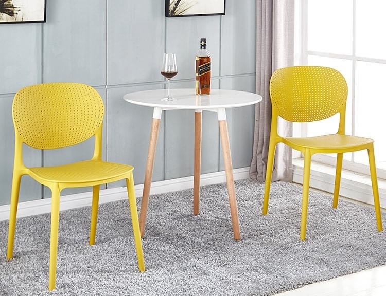 BỘ BÀN GHẾ CAFE 2 GHẾ NHỰA ĐÚC - CF20