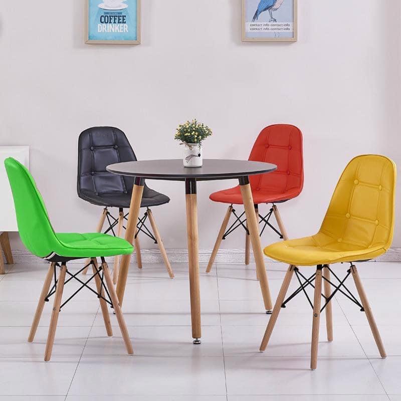 BỘ BÀN GHẾ CAFE MẶT TRÒN 4 GHẾ - CF15