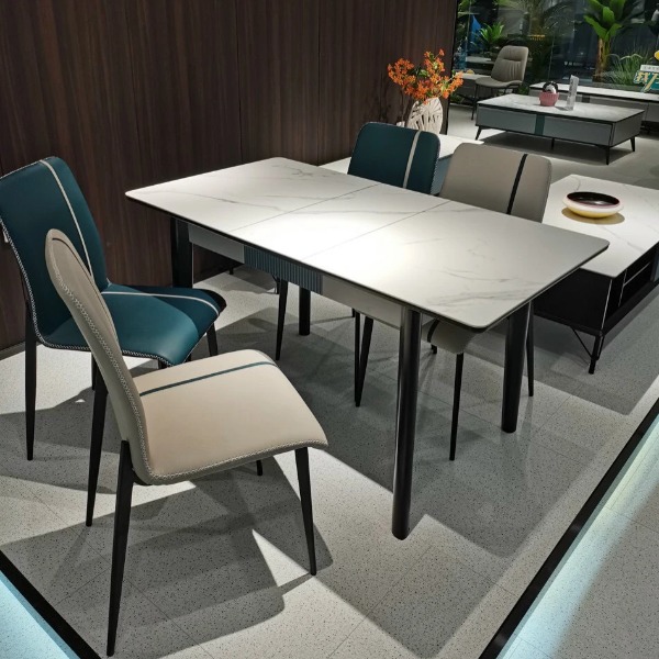 BÀN ĂN THÔNG MINH MẶT ĐÁ CERAMIC KÉO DÀI