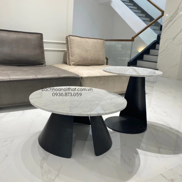 BÀN SOFA MẶT ĐÁ KIM TỰ THÁP - BT117