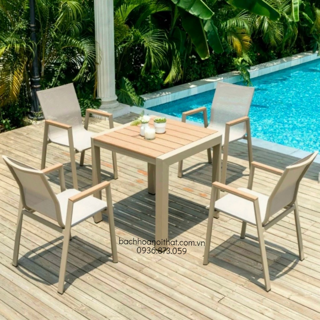 BÀN NGOÀI TRỜI GỖ NHỰA - BV19