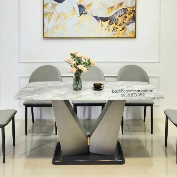 BÀN ĂN MẶT ĐÁ ĐẸP HIỆN ĐẠI - BAMD146
