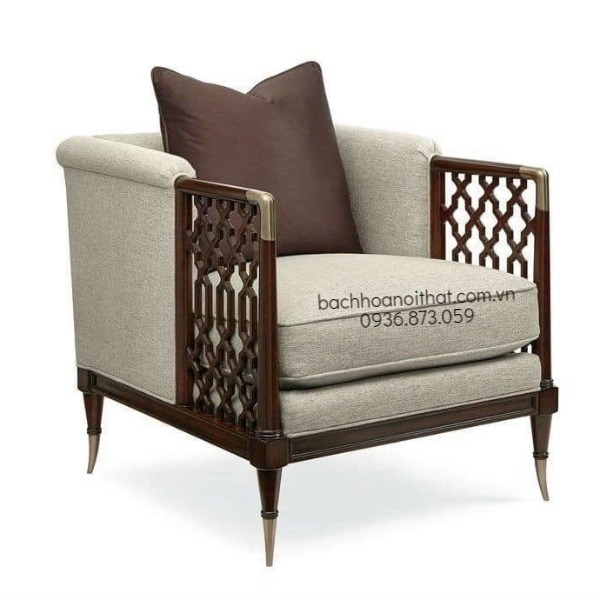 GHẾ SOFA GỖ INDOCHINE CHAWOO ĐƠN - SFG50