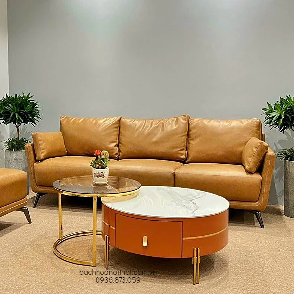 BÀN TRÀ MẶT ĐÁ INOX VÀNG - BT147