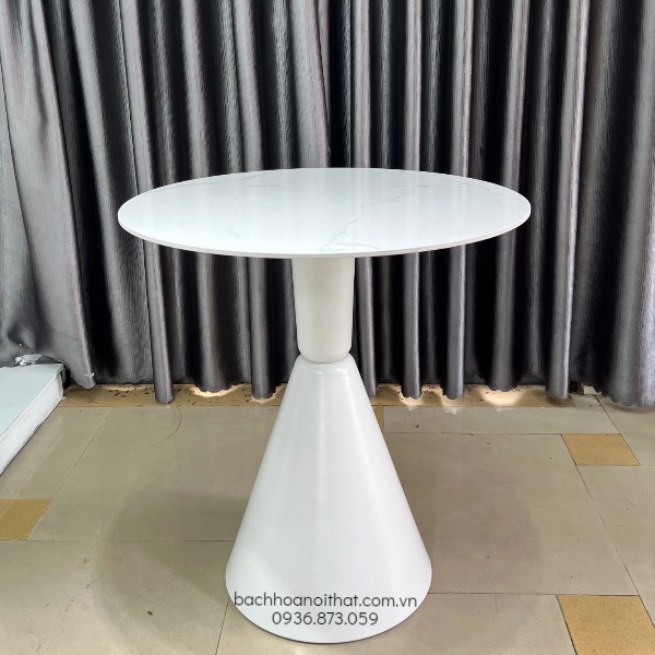 Bàn Cafe Nhập Khẩu Mặt Đá Chân Sắt - BCF81