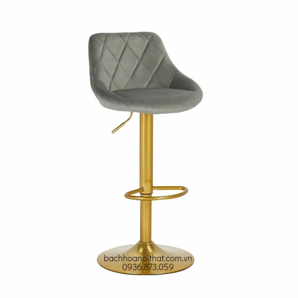 GHẾ BAR CAFE BỌC NHUNG CHÂN MÂM - BAR54