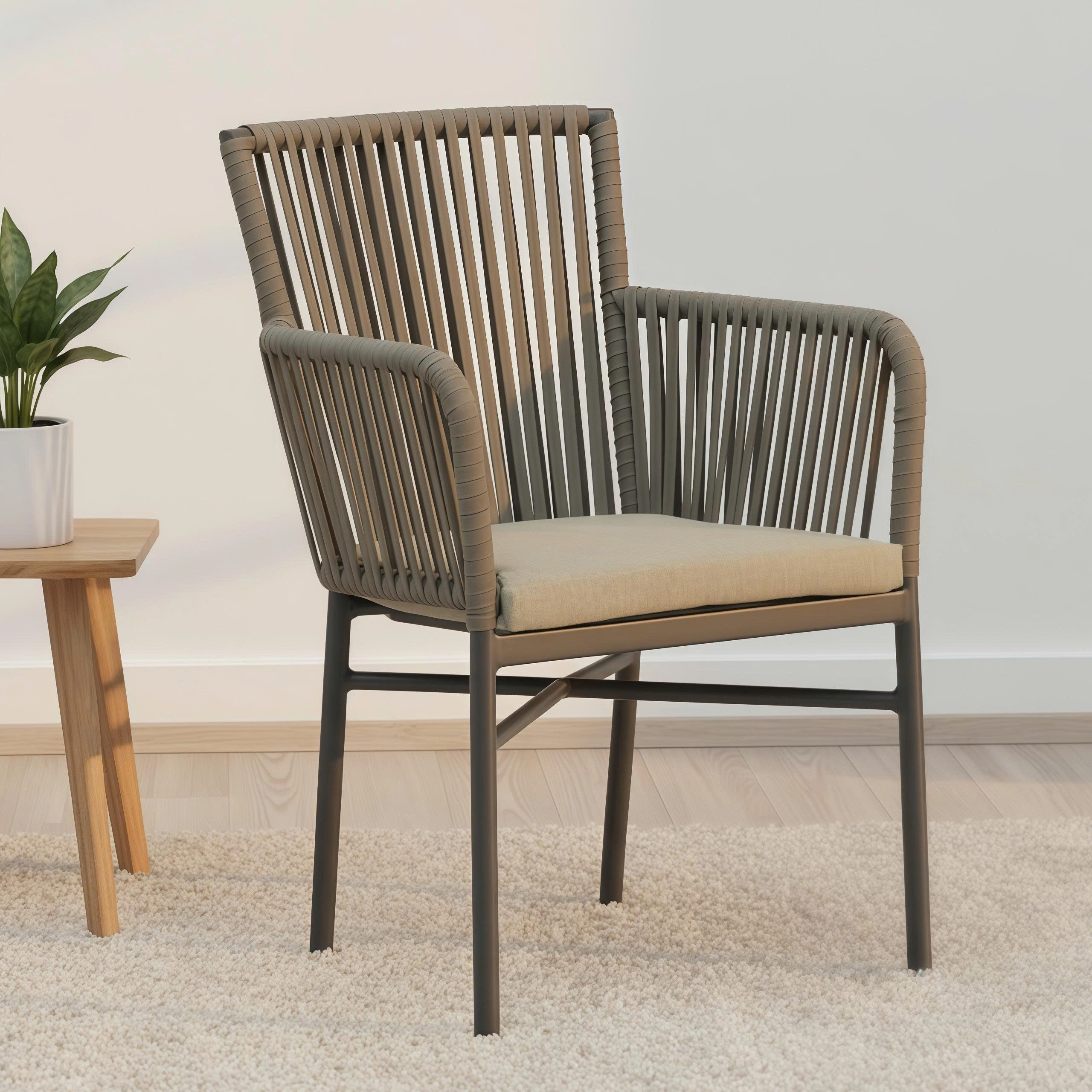 Ghế Ngoài Trời Đan Dây Hiện Đại GD40