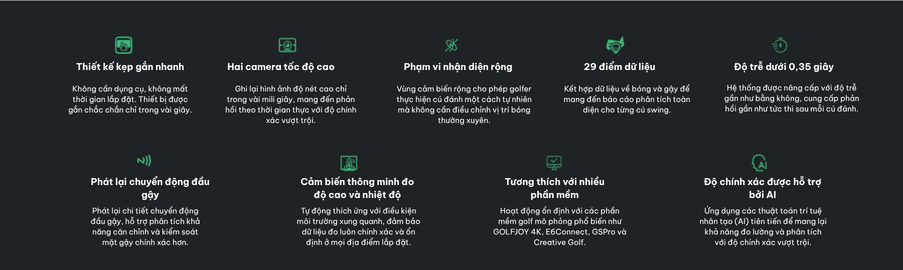Cảm biến golf Rigel Lite 13 Cảm biến golf Rigel Lite