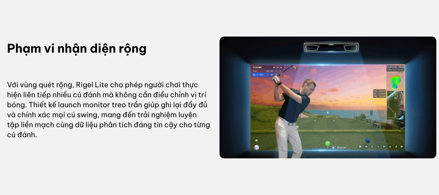 Cảm biến golf Rigel Lite 11 Cảm biến golf Rigel Lite