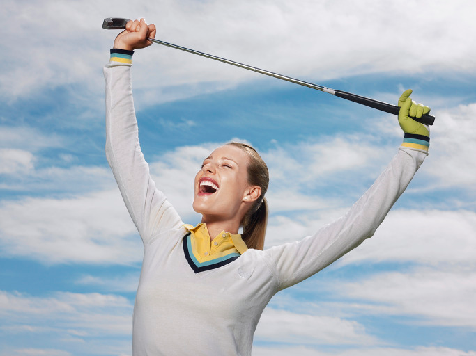 Khởi động trước một vòng golf mùa xuân