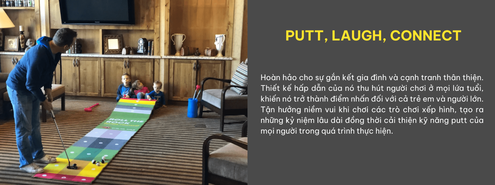 Thảm tập Putt Roll the Rock Eyeline