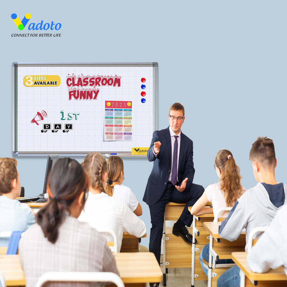 Bảng Từ Trắng Di Động Chân Đẩy Vadoto EcoTech (VDT310-E3)