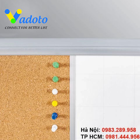 Bảng Combo Cao Cấp: Bảng Từ Trắng + Bảng Ghim Lie