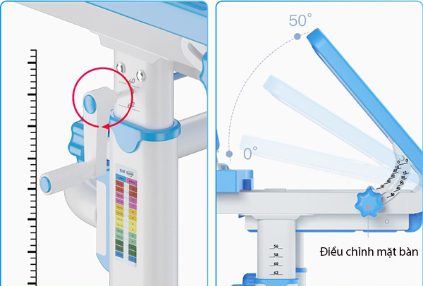 Bàn Ghế Chống Gù Thông Minh Cho Trẻ Học Tập VDTQ8 PLUS