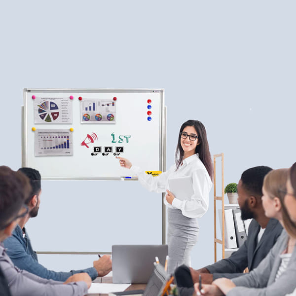 Bảng Từ Trắng Di Động Chân Đẩy Vadoto EcoTech (VDT310-E3)