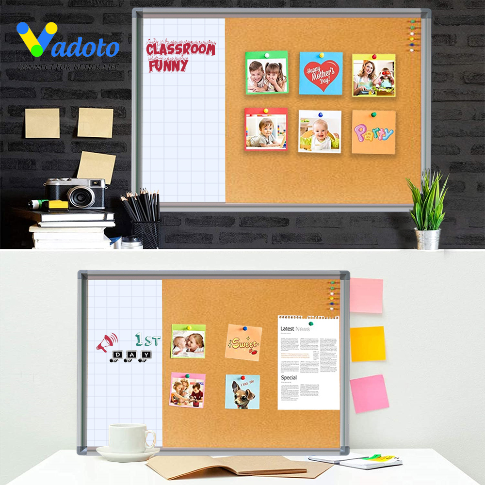 Bảng Combo Cao Cấp: Bảng Từ Trắng + Bảng Ghim Lie