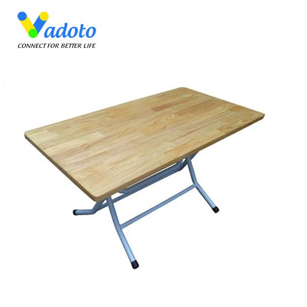 Bàn Ghế Gỗ Cao Su Chân Gấp
